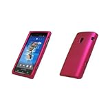 Premium Hot Pink Rubberized Snap-On Cover Hard Case Cell Phone Protector fo ....