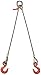 Liftall 122LBX15 Wire Rope Sling, 2 Leg Bridle 1/2" x 15