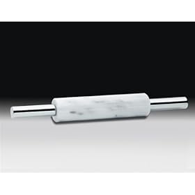 Küchenprofi 1002450848 Matterello in marmo con manici in acciaio INOX Küchenprofi 1002450848 Matterello in marmo con manici in acciaio INOX