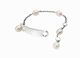 Morellato - S010P08 - Dolce Vita - Bracelet Femme - Acier avec 5 perles blanches de culture - Fermeture crochet