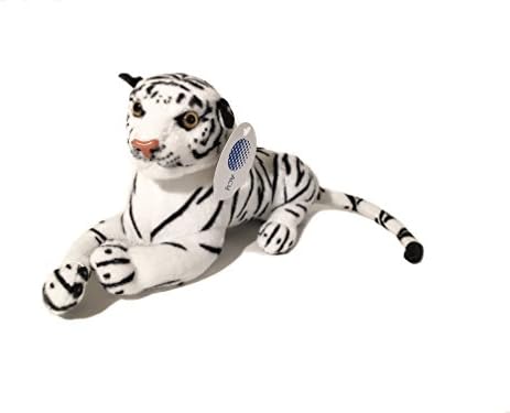 ACY Realistic Plush White Tiger 18 inch