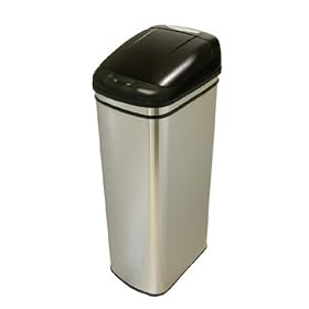 Touchless Trash Can 13 Gallon Stainless Steel With Infrared Sensor