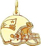 14K Gold NFL New England Patriots Football Helmet Charm