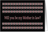 Be My Mother in law Card