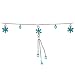 Zircon Blue Precious Gem Flower Belly Chain