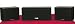 Kenwood CRS-159 Home 3 Piece Satellite and Center Channel Speaker System 100W each (MADE IN MALAYSIA)