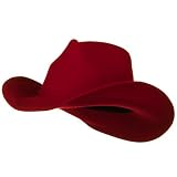 Woman's Felt Cowboy Hat - Red W27S42B