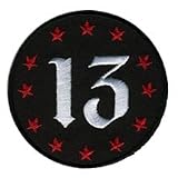 Embroidered Iron On Patch EP391 - Thirteen 13