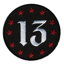 Embroidered Iron On Patch EP391 - Thirteen 13