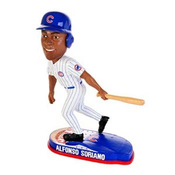 Alfonso Soriano Chicago Cubs MLB Helmet Base Bobblehead (Quantity of 1)