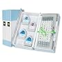 Provo Craft Cricut Cartridge Storage Binder 7-1/2-Inch by 8-1/4-Inch by 4-Inch, Blue