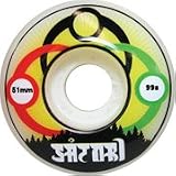 Satori Linked Rasta Sunset 99a 51mm Skateboard Wheels (Set of 4)