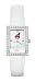 Cleveland Indians Ladies Allure Watch White Leather Strap