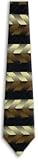 W-102 - Brown - Black - Silk Necktie W-102 - Brown - Black - Silk Necktie