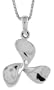 Sterling Silver Boat's Blade Pendant, 11/16 in. (17mm)