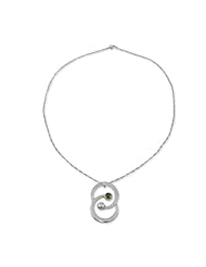 Peridot pendant necklace, Gemini, the Twins - Zodiac Sterling Silver Peridot Necklace
