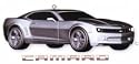 SILVER CAMARO 2008 CARLTON HEIRLOOM ORNAMENT