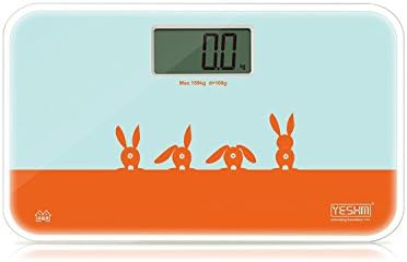 YESHM YHB1415-WH11 Mini Digital Body Weight Bathroom Scale，330lb/ 150kg YHB1415-WH11