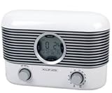KÖNIG UHRENRADIO im Retro Look