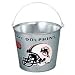 Miami Dolphins Metal 5 Quart Pail