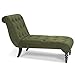 Avenue Six 200013 Curves Tufted Chaise Lounge - Spring Green