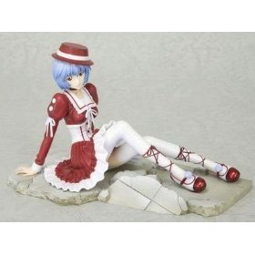 Neon Genesis Evangelion: Rei Ayanami Goth Loli ~ Crimson ~ Rouge Red Dress 1/7 Scale PVC Figure