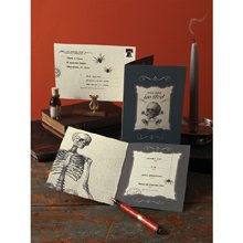 Martha Stewart Mad Scientist Skeleton Invitations