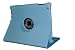 LiVi Tech TM 360 Degrees Rotating Magnetic SeaGlass Blue Leather Smart Cover Case for Apple New iPad 3 or iPad 2