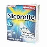 Nicorette Nicotine Polacrilex Gum, White Ice Mint