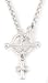 Sterling Silver Toggle Clasp Cross Pendant by Bob Siemon, 18