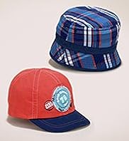 2 Pack Younger Boys Assorted Hats
