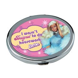 Barbie I wasn't Designed to do Housework Compact Mirror