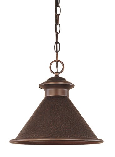 World Imports Lighting 9008-86 Dark Sky Essen 1-Light 12-inch Hanging Light, Antique Copper