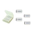 Akkuset Sanyo Eneloop AA-Akku inkl 4 Adapter auf Baby C