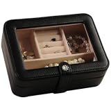 Mele & Co. Rio Black Faux Leather Jewelry Box