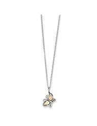 Sterling Silver & 12k Butterfly Necklace