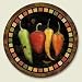 Lazy Susan (wood) ~ Cantina Peppers ~ 13.5 inches diameter ~ code 045 [Kitchen]