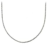 Sterling Silver 2mm Singapore Chain Necklace, 20