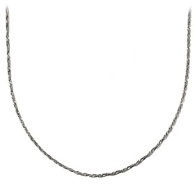 Sterling Silver 2mm Italian Singapore Chain Necklace, 16