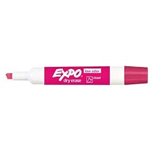 Expo Low Odor Chisel Tip Dry Erase Markers, 4 Colored Markers(81029)