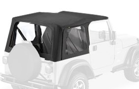 Bestop 51127-15 Replace-a-top Black Denim Replacement Soft Top