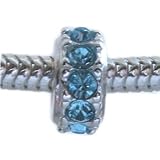 31bDkGt0WxL. SL160  MARCH Aqua Birthstone .925 Silver Charm Bead for