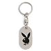 New Playboy Dog Tag Black Rabbit Head Keychain Keyring