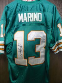 Signed Marino, Dan (Miami Dolphins) Authentic Mitchell & Ness 1994 Miami Dolphins Jersey w/75th anniversary patch