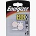 2 X Energizer CR2016 3V Lithium Coin Cell Batteries
