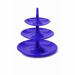 Koziol Design Babell Large Tiered Serving Plate, Purple