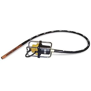 1 Electric Square-Head Concrete Vibrator w  3-Wire Grounded, 12 Amp Motor Shaft Length: 10... by 