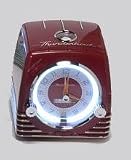 Ford Thunderbird Retro Neon Alarm Clock Radio with CD Player - Red