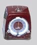 Ford Thunderbird Retro Neon Alarm Clock Radio with CD Player - Red