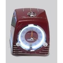 Ford Thunderbird Retro Neon Alarm Clock Radio with CD Player - Red by TeleMania